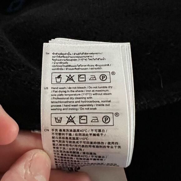 Maje Cardigan Geometric-Print Cardigan Black Large - Picture 8 of 15